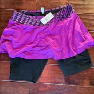 Lucy Purple and Black Women's Skort